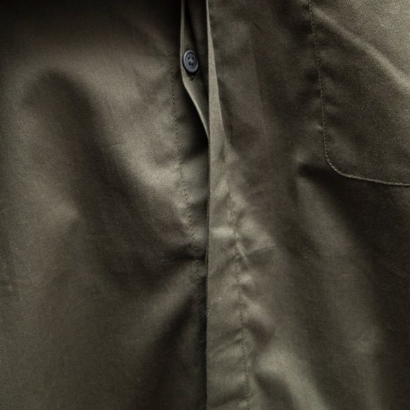 Helmut Lang Button Down Short Sleeves Tee Army Green - Picture 5 of 7